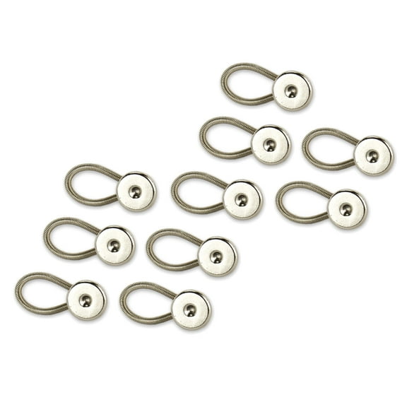 10-Pack Silver Metal Collar Button Extenders from More of Me to Love