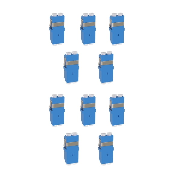 10 Pack Simplex Fiber Optic Extender LC- LC Single Mode Housing Fiber Optic Adapter Fiber Optic Adapter Coupler Single-Mode Multimode