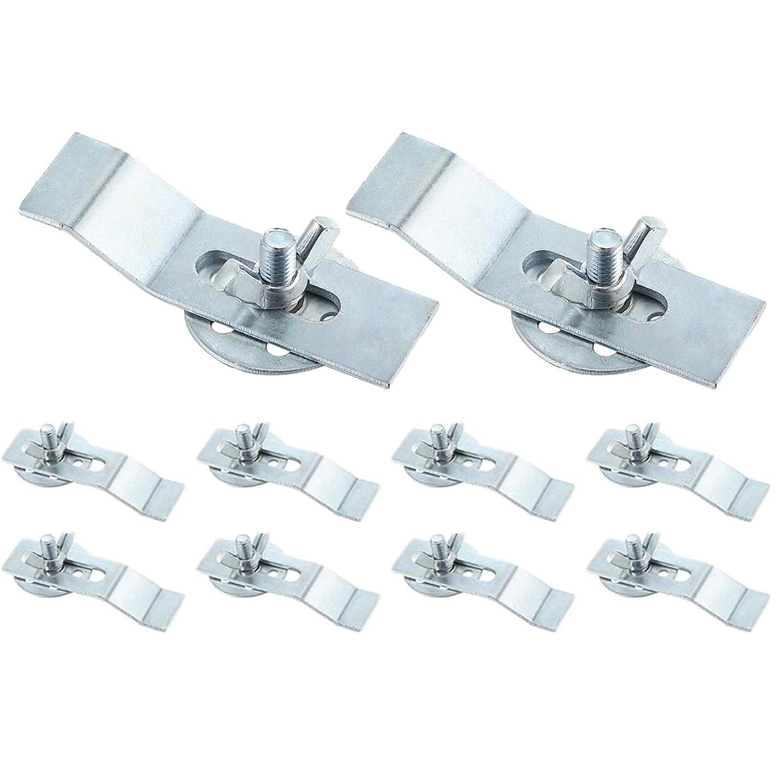 Adjustable Silver Steel Undermount Sink Clips Kit, 10 Pack