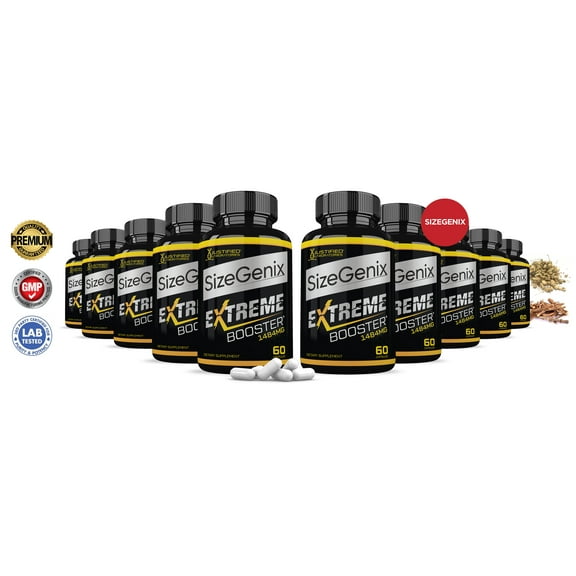 (10 Pack) Sizegenix Mens Health Supplement 1484mg 600 Capsules