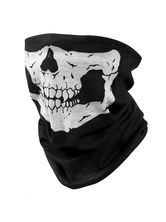 10 Pack Skull Half Face Mask Scarf Seamless Construction, Lightweight UV & Dust Protection Outdoors | Fishing, Hunting, Biking, Hiking Balaclava.