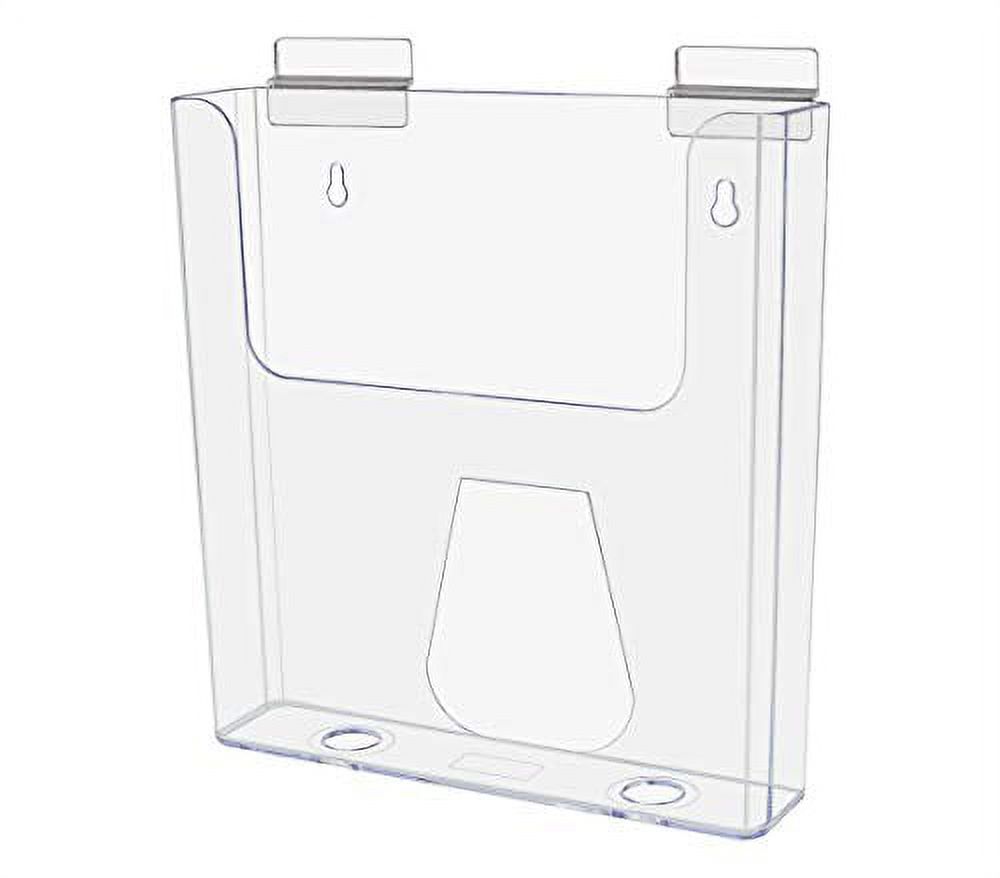 10 Pack Slatwall Brochure Holder 8.5" W Magazine Rack Display Pamphlet