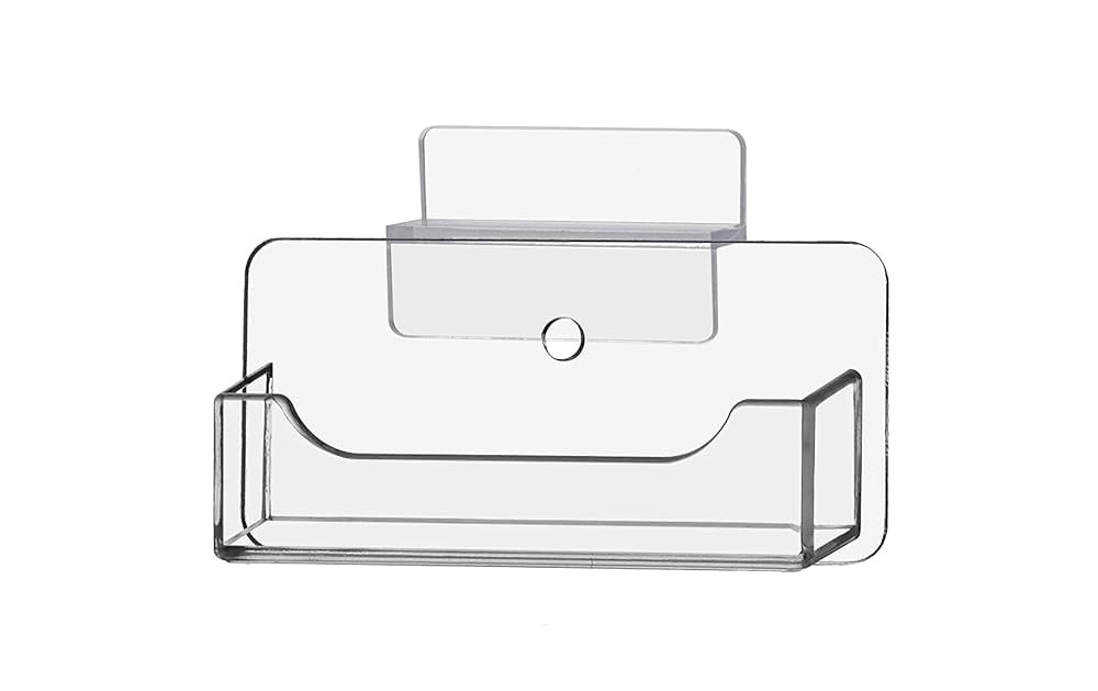 10 Pack Slatwall Business Card Holder Display Rack