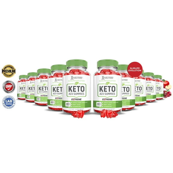 (10 Pack) Slimlife Evolution Keto Extreme ACV Gummies 2000mg Dietary Supplement 600 Gummys