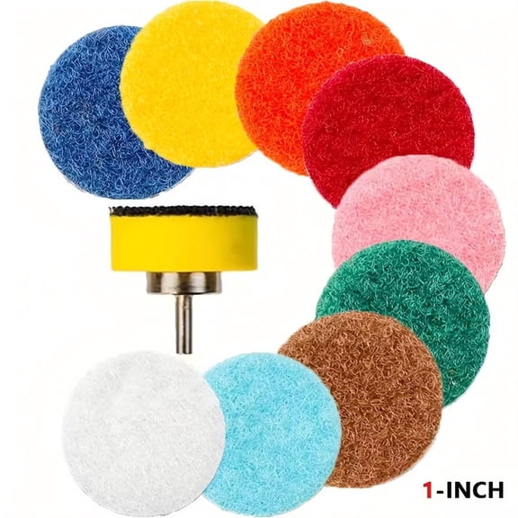 10 Pack Small Diameter Polishing Pads For Stone And Hard Surface Finishing, Wet And Dry Abrasive Grinding Discs For Restoration And Detailing Projects, A