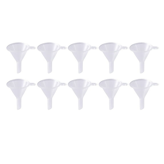 10-Pack Small Funnels for Subpackage Plastic Mini Cosmetics Liquid