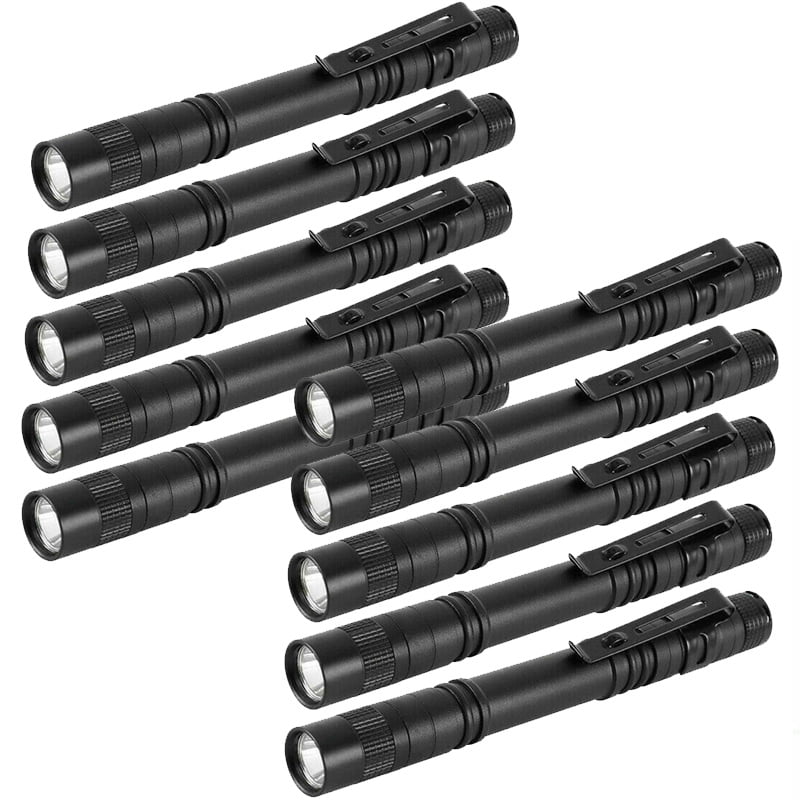 10 Pack Small Mini LED Flashlight Pocket Flashlight Pen Light ...