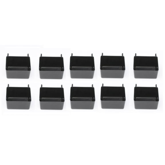 JSP Manufacturing Pegboard, Plastic Black, 10 Count, 3.5 x 2.75 x 2 in