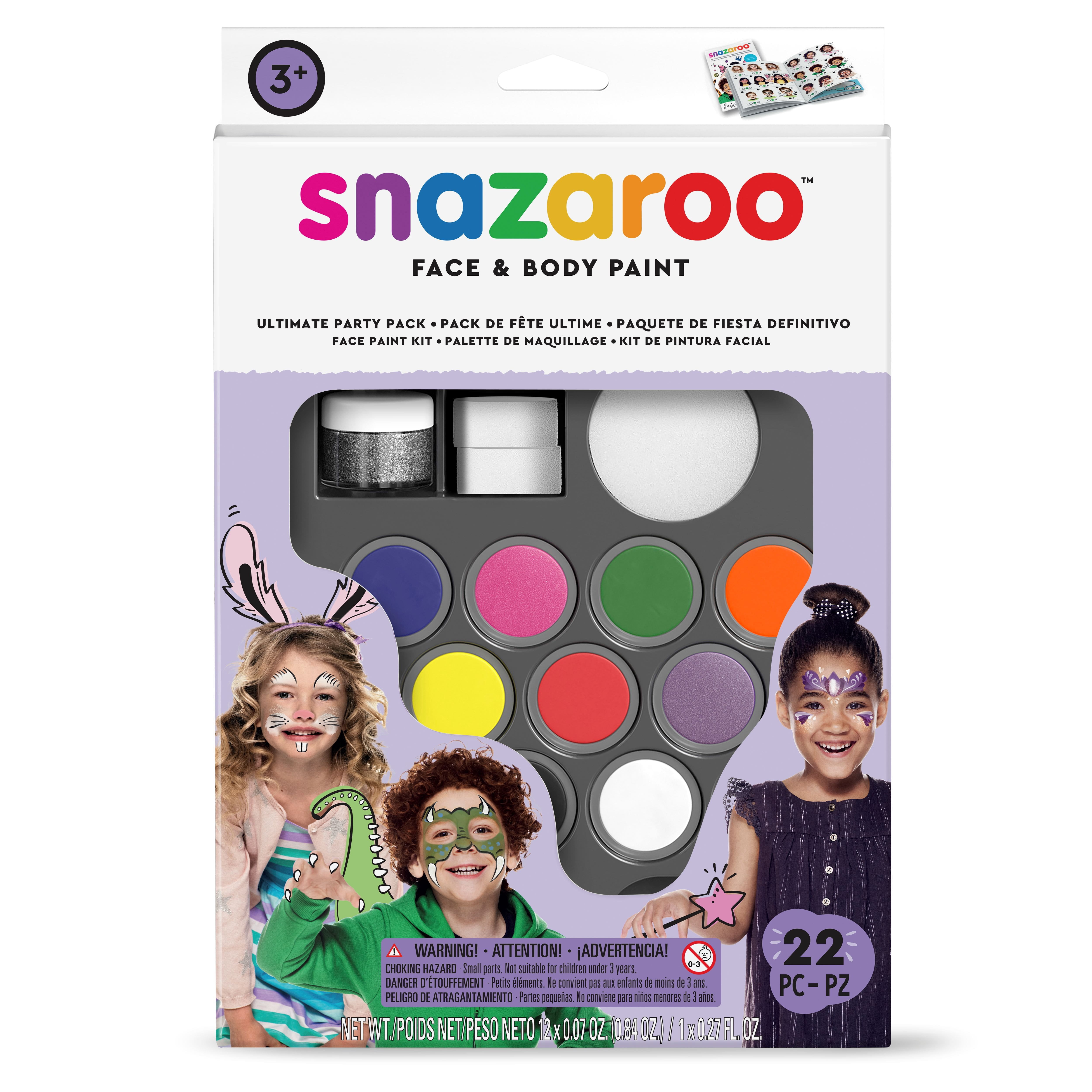 Snazaroo Ultimate Party Pack Face Painting Kit, 10 Pack