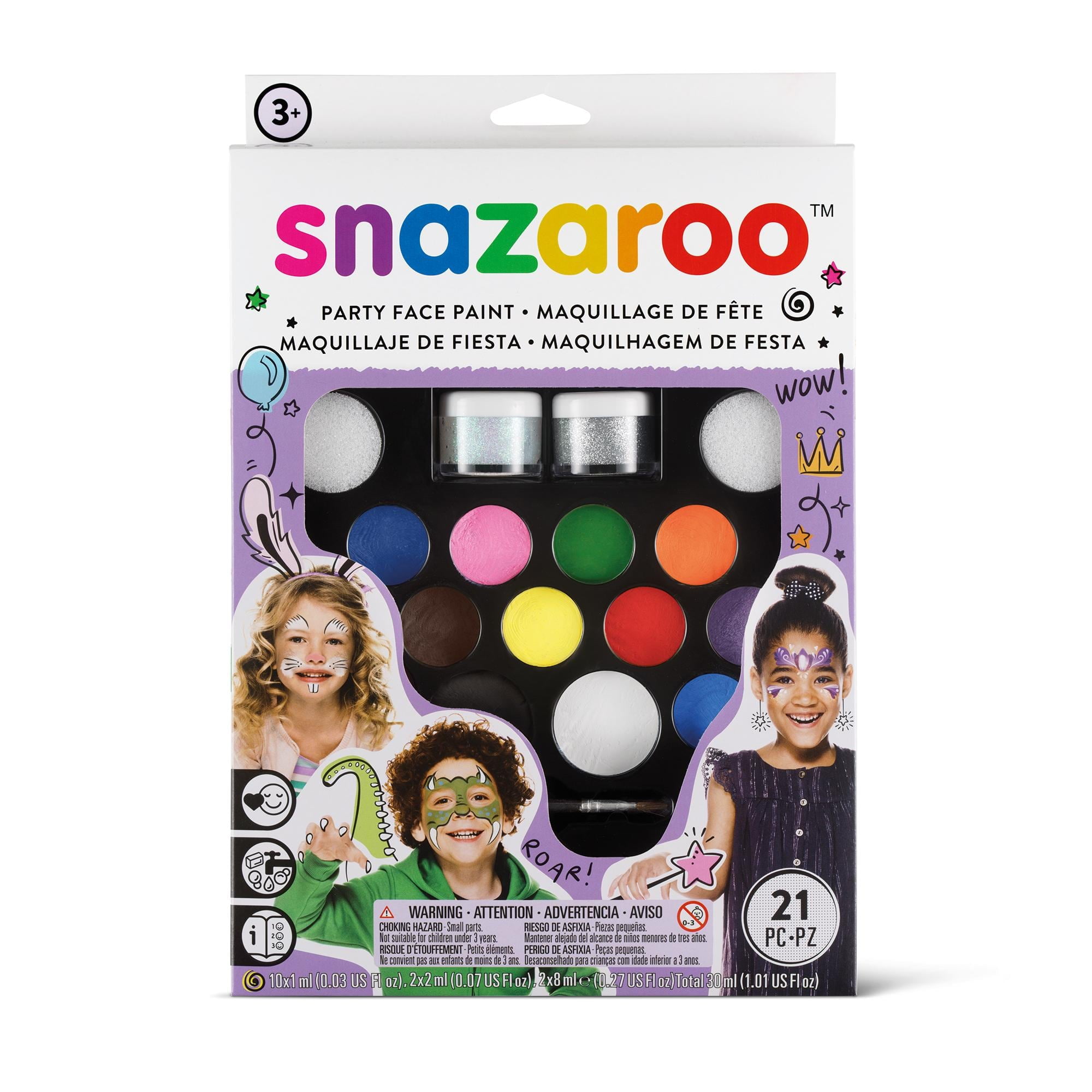 10 Pack: Snazaroo™ Ultimate Party Pack Face Painting Kit
