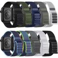 10 Pack Soft Nylon Solo Loop Bands Compatible with Apple Watch 38mm