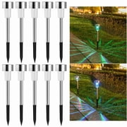 10-Pack Solar Outdoor Lights LED Solar Garden Light Waterproof Landscape Lighting Pathway Lights Decor for Walkway Lawn Patio Yard