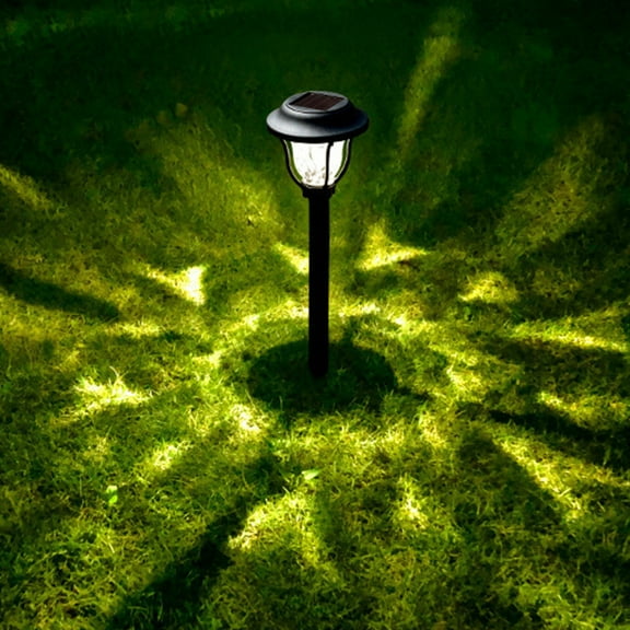 10-Pack Solar Pathway Lights, Waterproof Outdoor Stake Lights with Warm White LED for Garden, Yard, Driveway, Walkway and Landscape Lighting, Auto On/Off Solar Powered Decorative Lights