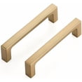 thumbnail image 1 of 10 Pack Solid 3-1/2 Inch Kitchen Square Cabinet Handles Champagne Bronze Cabinet Pulls Dresser Drawer Pulls Kitchen Cupboard Hardware Handles, 1 of 9