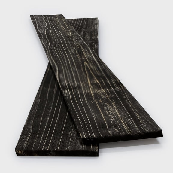 10-Pack Solid Pine Wall Planks, .25" x 4.75" Barn  Finish Rustic Real  Wall Panels for DIY Accent Walls & Ceilings, Charcoal, Covers 15.4 Sq. Ft.