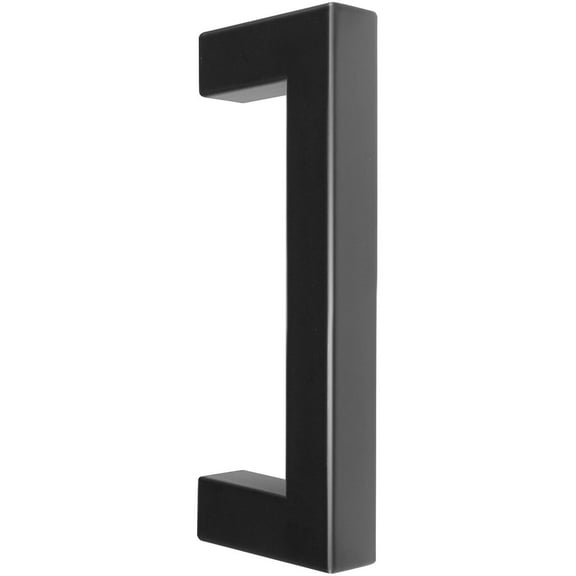 10-Pack Stainless Steel Cabinet Handles, 3in C-to-C, Sleek Square Pulls for Drawers & Cabinets Matte Black Finish, Durable Kitchen Hardware