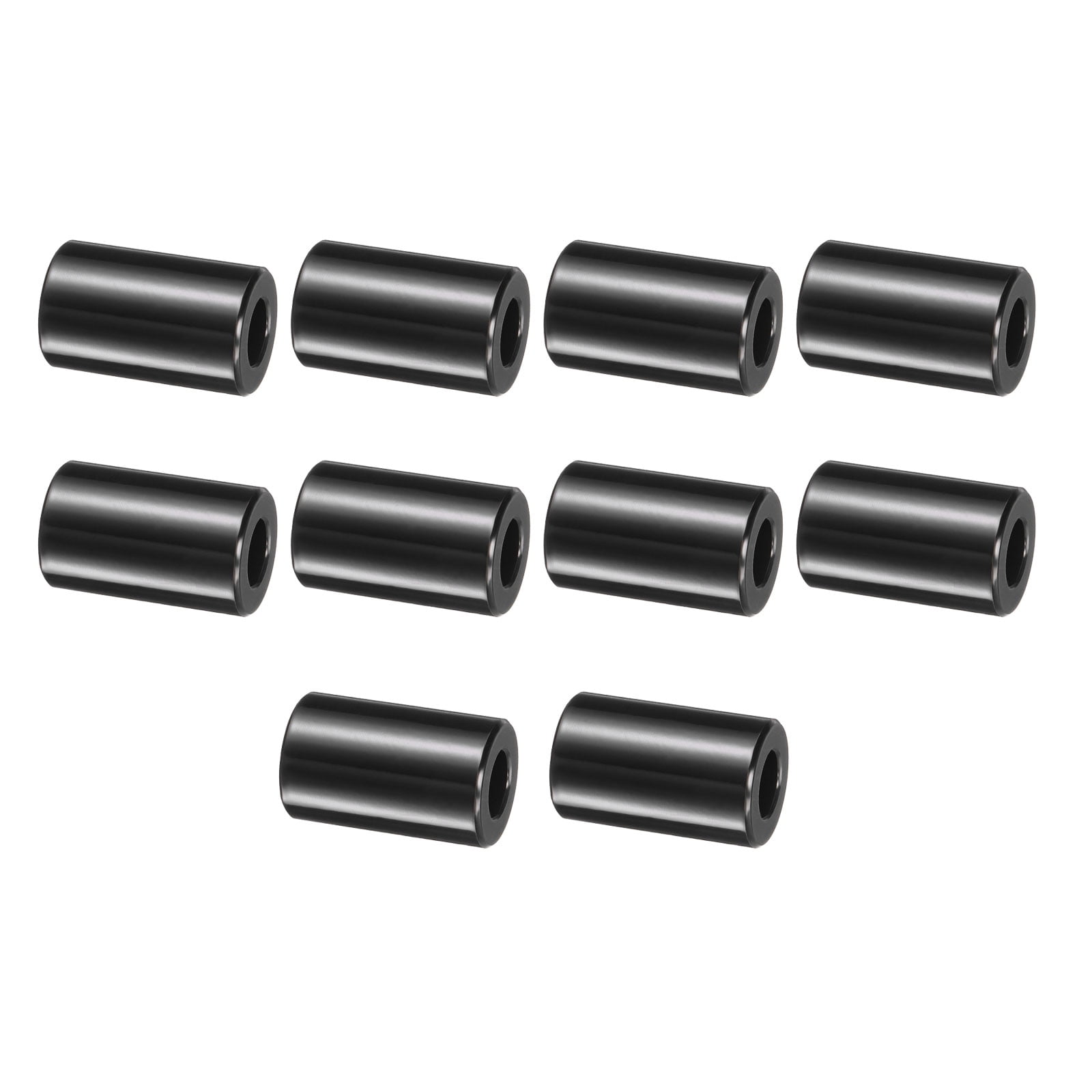 10 Pack Stainless Steel Spacer 5/16" Bore x 5/8" OD x 1" Length Screw Bushing Plain Finish Round Metal Spacers for 5/16" Screws Bolts and Rods