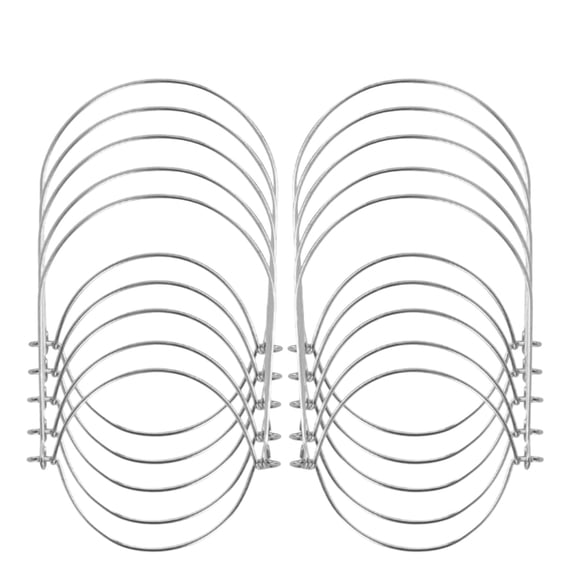 10 Pack Stainless Steel Wire Jar Handles Hangers for Mason Canning Jars Regular Mouth Decorative Hanging Kitchen Storage Solutions,Silver