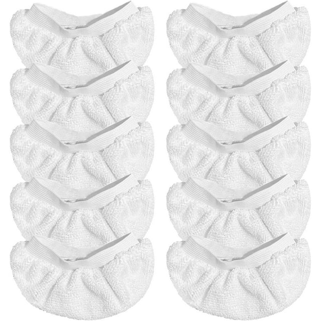 10 Pack Steam Cleaner Accessories for Most Handheld Steam Cleaner - Microfiber Cloths Cover Compatible with Bissell Steam Shot, Dupray, PurSteam, Comforday Steam Cleaner