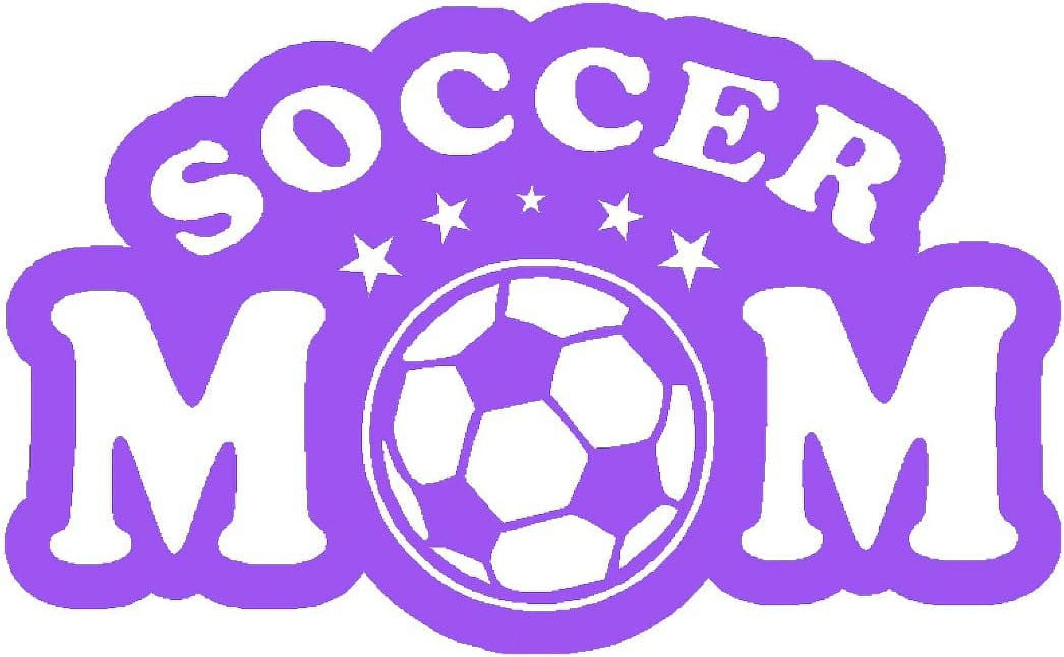 10 Pack StickerDad® Soccer Mom V1 Vinyl Decal by StickerDad® Size