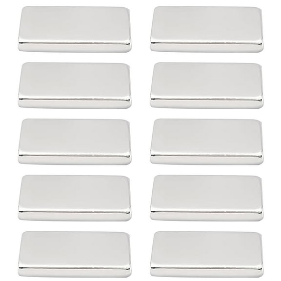 10 Pack Strong Rectangular Magnets, High Power Neodymium Rare Earth Magnets for DIY Crafts, Science Projects, Industrial Use, Refrigerator & Whiteboard Magnets (2x1x0.2cm)