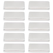 10 Pack Strong Rectangular Magnets, High Power Neodymium Rare Earth Magnets for DIY Crafts, Science Projects, Industrial Use, Refrigerator & Whiteboard Magnets 2x1x0.2cm