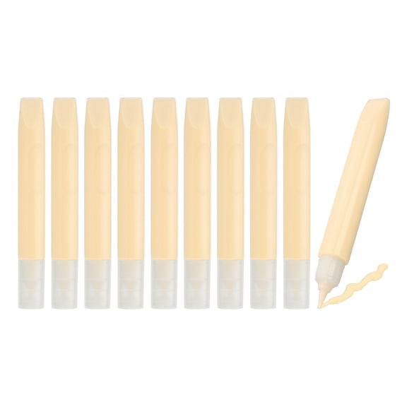 10 Pack Suncatcher Paint Pens, Gold Sun Catcher Paint Pens 10ML Each Stained Glass Paint Window Art Kit for Painting Glass Pigment Crafts
