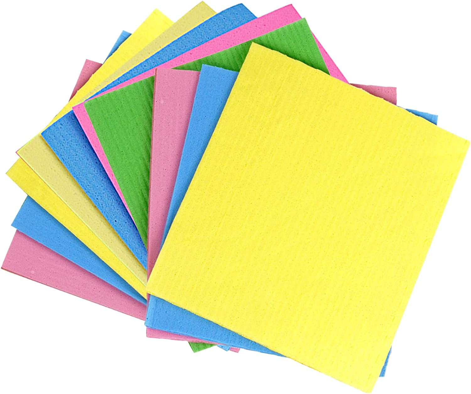 10 Pack Swedish Cellulose Sponge Dish Cloths Kitchen Dishcloths Multi Purpose Kitchen Towel