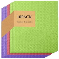 10 Pack Swedish Dishcloth Sponge Dishcloths Reusable Swedish Dish Cloth for Kitchen Absorbent Hand Cleaning Towel(Multicolor)