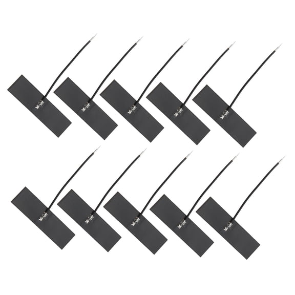 10-Pack T-Type 2.4G 4dBi Flexible Internal Antenna, FPC Soft Aerial for Stable Signal with Welding Head
