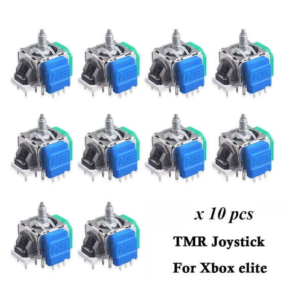 10 Pack TMR Magnetic 3D Joystick Replacement, Anti-Drift Analog Stick Module for PS5 PS4 Xbox One Elite Switch Pro Controller Repair