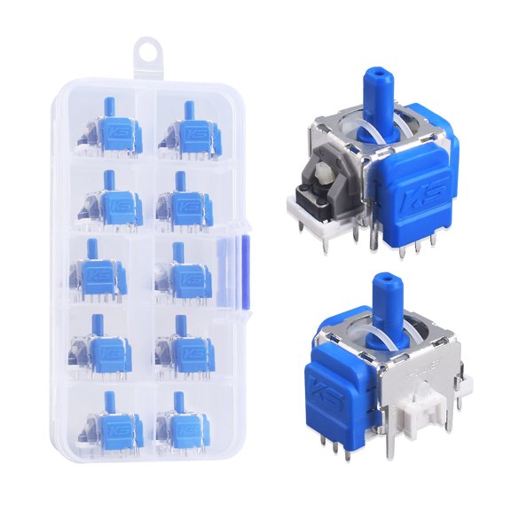 10 Pack TMR Magnetic 3D Joystick Replacement, Anti-Drift Analog Stick Module for PS5 PS4 Xbox One Elite Switch Pro Controller Repair