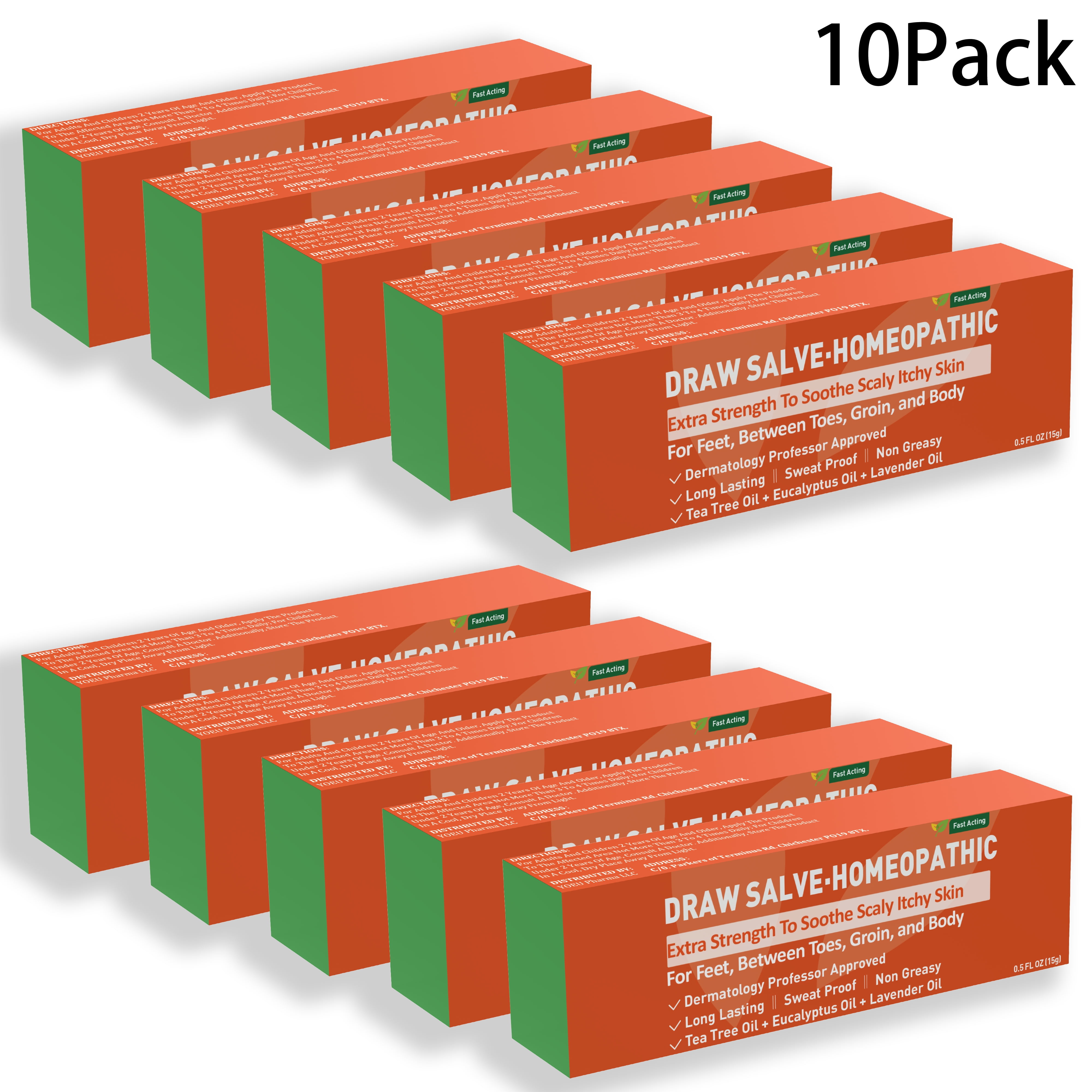 10 Pack Eczema Cream Tea tree oil ointment，Jock Itch, Hand Foot, Tinea