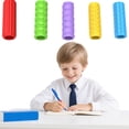 thumbnail image 1 of 10-Pack Textured Silicone Pencil Grips, Ergonomic Writing Aid Tool, Non-Slip Pencil Sleeve for Enhanced Grip, Control, and Comfort, for Standard Pencils and Pens (Assorted), 1 of 9
