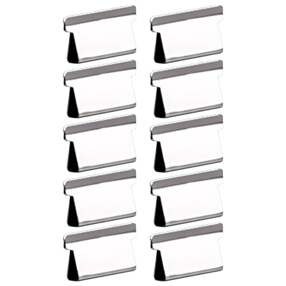 10 Pack The Supplementary Clip Is A Reusable And Non Destructive Paper Binding Clip That Can, Silver, 0.6 x 0.5 x 0.4 in
