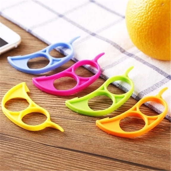 10 Pack Thick Orange Peel Opener, Mouse Style Plastic Citrus Peeler Tool for Oranges, Tangerines, Dishwasher , Ergonomic Grip, Kitchen Gadget