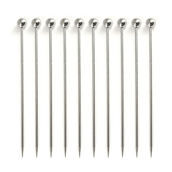 10 Pack Toothpick Reusable Cocktail Skewers Metal Cocktail Pick for Olives Fruit