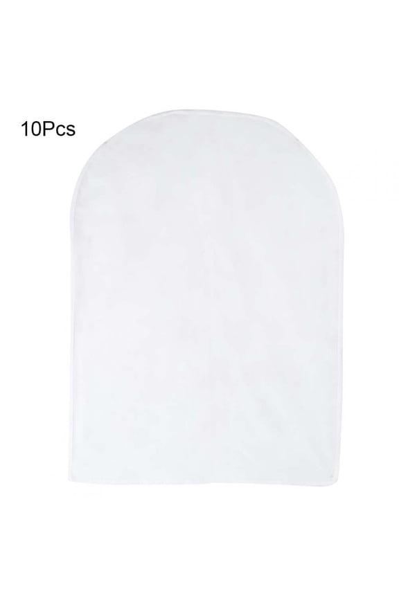 10-Pack Transparent Hanging Clothes Dust Cover Bags, Breathable Suit Coat Protector for Closet Storage (23.6 x 31.5 in / 60 x 80 cm)