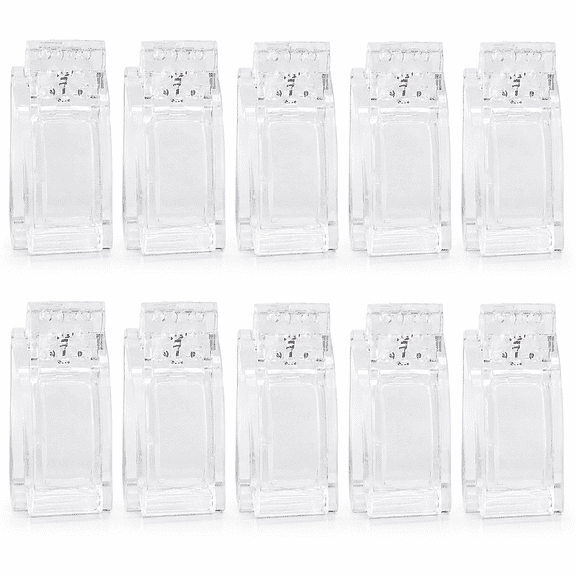 10 Pack Transparent Nail Tip Clips Painless Quick Nail Gel Building