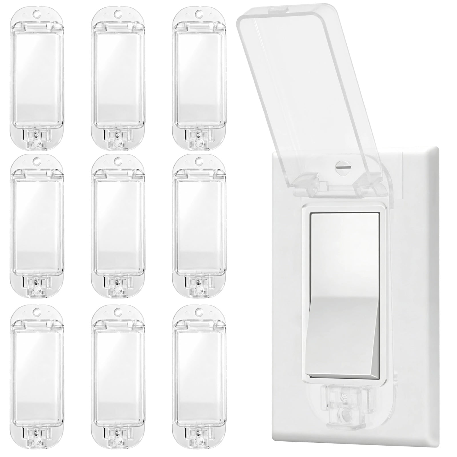 16a Rocker Switch Guard 10 Pack Transparent Rocker Switch Guards, Anti-Misoperation Safety ...