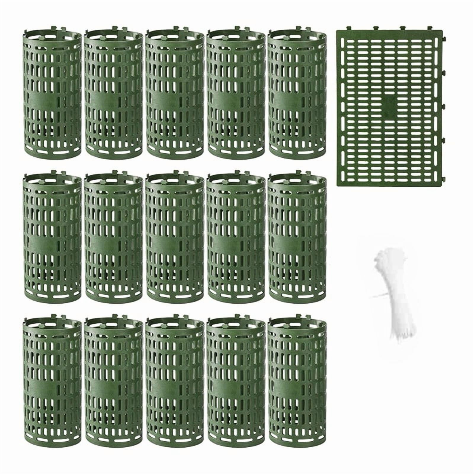 10 Pack Tree Trunk Protectors - Expandable Plant Guards With Locking Hooks For Lawn Care Protection