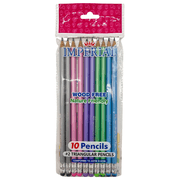 10 Pack Triangular Pencils, Eco Friendly Wood Free Design with Latex Free Erasers, Pre Sharpened for Ready Use, Ergonomic Grip for Comfort, Sustainable Stationery Ideal for Office, Home, Mix