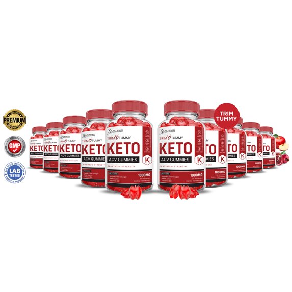 (10 Pack) Trim Tummy Keto ACV Gummies 1000MG Dietary Supplement 600 Gummys