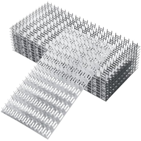 10 Pack Truss Plate - 12" x 6" Pronged Truss Mending Plate Flat Truss Connector Plates - Metal Tie Plate Wood Connector Brackets for Stud Roof Truss Timber$$Hardware