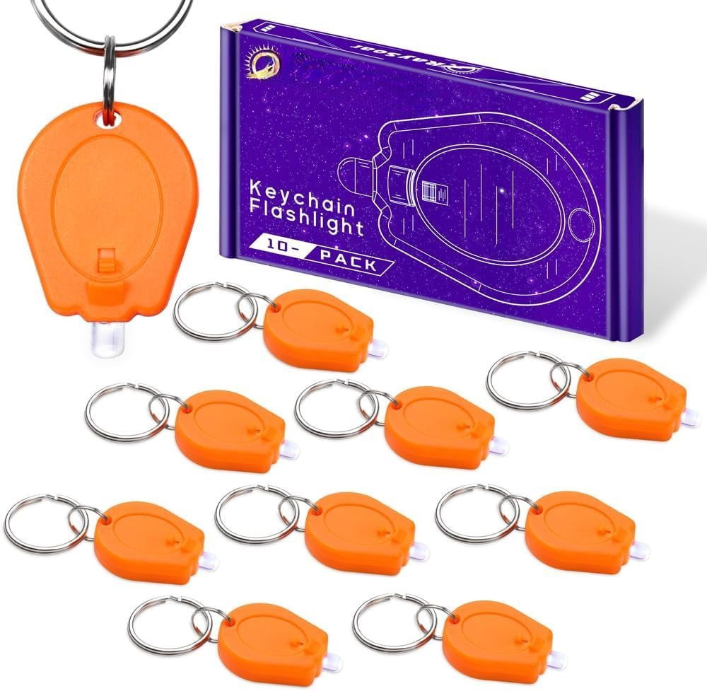 10 Pack Ultra Bright Mini LED Flashlight, Small Key Ring Flashlight ...