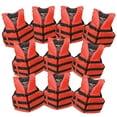 thumbnail image 1 of 10 Pack Unbranded Life jacket paddle vest; Coast Guard approved Type III PFD life vest flotation device; Jet ski, Waterpark, kayak; Ideal extra life jacket for pontoon boat, 1 of 10