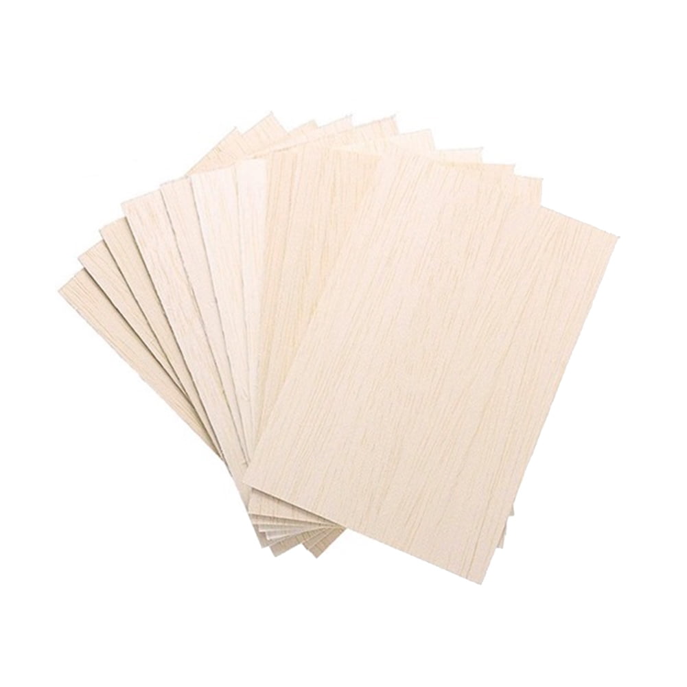 10Pcs Unfinished Wood Basswood Sheets Thin Plywood Board for Mini House  Crafts DIY Project Miniature Aircraft Making Plane Model - AliExpress