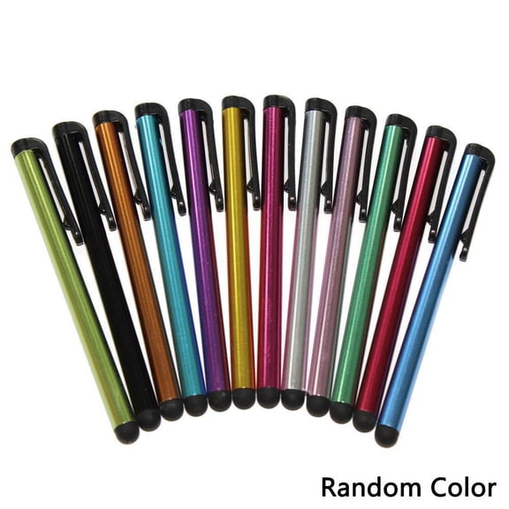 10-Pack Universal Capacitive Stylus Pens, Aluminum Alloy Touch Screen Pen, Compatible with iPhone, iPad, Android Phones, Tablets, Kindles, Assorted Random Colors