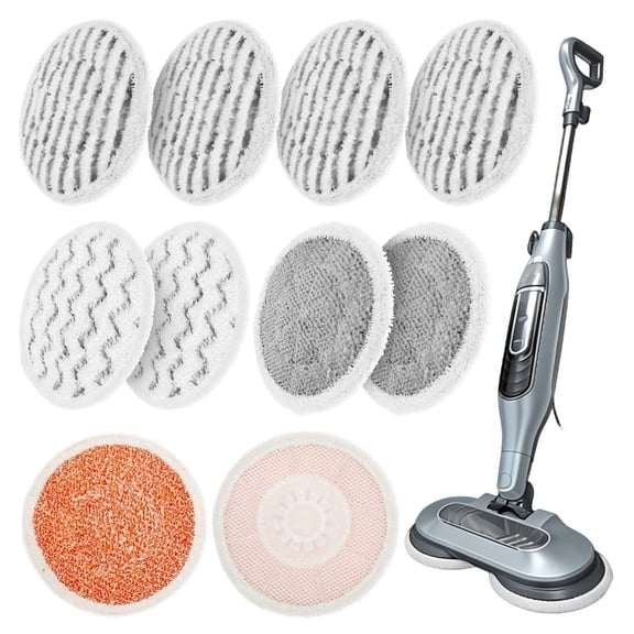 10 Pack Replacement Steam Mop Pads for Shark S7001 S7000 Series, Steam and Scrub Microfiber Washable Scrubbing Spin Mop Refills