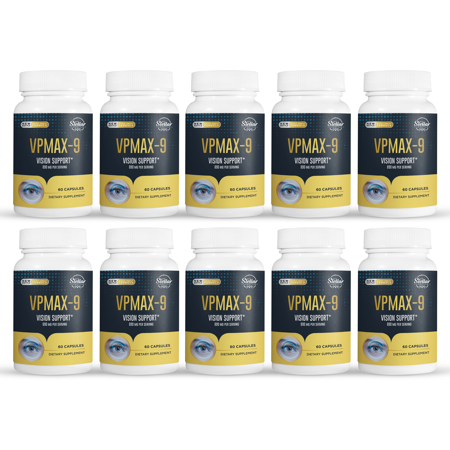 10 Pack VPMAX-9, eye health and vision support-60 Capsules x10